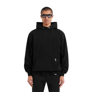 เสื้อฮู้ดดี้ผู้ชายผ้าฝ้ายเฟรนช์เทอร์รี่หนา 410 GSM สำหรับฤดูหนาว ทรงโอเวอร์ไซส์ ปักโลโก้ตามสั่ง คุณภาพสูง ย้อมสีพื้น - Product Image 1