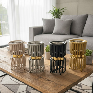 Modern Metal Incense <b>Burner</b> Aromatic Diffuser for Home Decorative Ramadan Collection in Different Finishes with Customization - Product Image 5