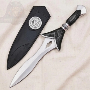 Couteau de chasse artisanal sur mesure, lame fixe en acier, couteau de survie pour le camping, outil de dépecage, manche en bois, vente en gros - Product Image 3
