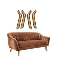Pieds de meubles en bois massif de caoutchouc de qualité supérieure, personnalisables et robustes - Anti-rayures, montage facile pour salle à manger, extérieur, cuisine