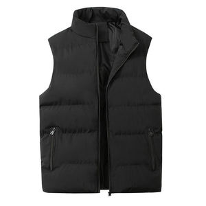 Chaleco Acolchado de Plumón para Hombre, Diseño Personalizado con Logotipo OEM, Estilo Urbano, para Invierno - Product Image 4