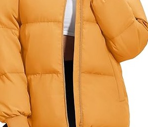 Blouson matelassé color block pour femme avec capuche, manteau d'hiver chaud et rembourré, vêtement d'extérieur décontracté pour temps froid, vente en gros - Product Image 3