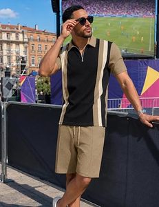 Conjunto Casual de Verano para Hombre de Alta Calidad, Camiseta de Poliéster con Pantalones Cortos, Venta al Por Mayor de Fábrica - Product Image 4