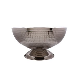 Cubeta de lujo para champán de aluminio fundido con asas, elegante acabado plateado, enfriador de vino metálico, cubo de hielo para fiestas y eventos, tina para bebidas - Product Image 3