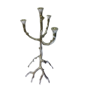 Support de bougie en métal fait main en gros, couleur or, pour décoration de maison, mariage et fête, idéal pour la décoration intérieure contemporaine - Product Image 5