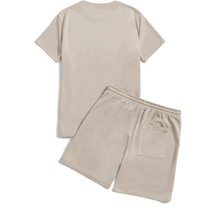 Ensemble de vêtements de sport pour hommes de luxe, shorts de course, t-shirt à manches courtes, shorts, ensemble de survêtement uni, vêtements de marque pour hommes, ensembles de 2 pièces - Product Image 6