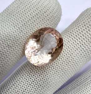 พลอยมอร์แกไนต์สีเทาธรรมชาติ รูปทรงวงรี สำหรับทำเครื่องประดับ Zubeda Gems ขนาดฟรีไซส์ คุณภาพเยี่ยม เกรดหายาก ตรวจสอบโดยบุคคลที่สาม - Product Image 5