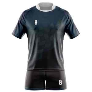 Tenues de compétition de football en gros, maillots de rugby personnalisés, kits d'équipe en polyester respirant et léger, entraînement en gros - Product Image 3