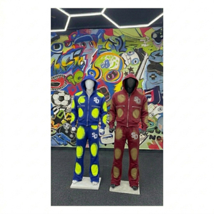 ชุดเซ็ตฮู้ดดี้และกางเกงวอร์มพิมพ์ลายสตรีทแวร์สำหรับฤดูหนาว ระบายอากาศได้ดี น้ำหนักเบา มีกระเป๋าข้าง เหมาะสำหรับทั้งชายและหญิง พร้อมเชือกผูก - Product Image 5