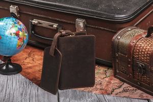 Leather <b>Passport</b> Cover Personalized Holder Christmas Gift for Wife Travel <b>Wallet</b> For Women Case - Product Image 5