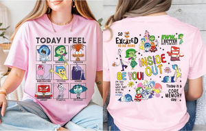 Camiseta Inside Out Today I Feel, Camiseta de Emociones Inside Out, Camiseta del Día de la Memoria Central, Camiseta de Sentimientos - Product Image 2