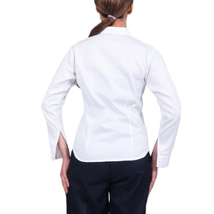 Camisa de Vestir Formal Clásica de Manga Larga 100% Algodón Personalizada para Mujer, para Oficina, Negocios, Uso Casual, Ropa de Mujer de Alta Calidad - Product Image 2