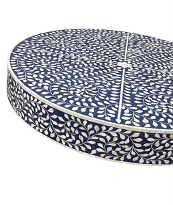 Mesa de Centro de Lujo con Incrustaciones de Hueso, Moderna, Ecológica, Hecha a Mano, para Sala de Estar, Mueble Decorativo F S INTERNATIONAL - Product Image 6