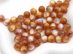 Round Resin Beads Pink Orange Black Green Blue White Loose Beads for Jewelry Making - Product Image 5