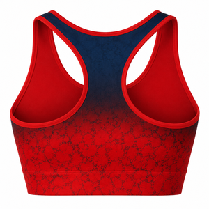 High Impact Gradient Ombre Marble Print Women Sports <b>Bra</b> Padded Racerback Yoga Top Breathable Custom Logo Fitness Gym Wear OEM - Product Image 3