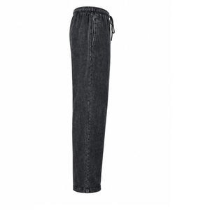 Wholesale Acid Wash Cotton Trousers Custom <b>Vintage</b> Washed <b>Pants</b> Relaxed Fit Casual Streetwear Joggers Apparel Manufacturer - Product Image 2