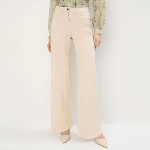 Pantalons en jean pour femmes fabriqués au Pakistan, élégants, à taille haute et à jambes larges, confortables et tendance, vêtements décontractés modernes - Product Image 1