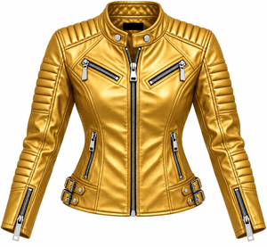 Blouson de moto unisexe en cuir véritable, décontracté, zippé, col rond, manches longues, coupe ample, vêtement d'extérieur printemps, coupe-vent et imperméable, OEM - Product Image 3