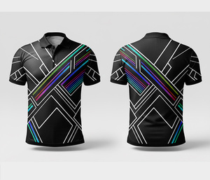 เสื้อโปโลแบบซับลิเมชั่นสั่งทำพิเศษ – รับทำโลโก้และดีไซน์ตามต้องการ สำหรับผู้ชาย ผู้หญิง และเยาวชน แห้งเร็ว ระบายอากาศได้ดี เหมาะสำหรับการเล่นกีฬา - Product Image 5