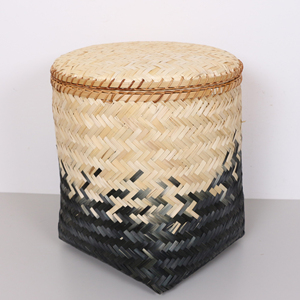 <b>Bamboo</b> bins high quality storage lid bin hand-crafted organizer basket home <b>container</b> & decoration - Product Image 5