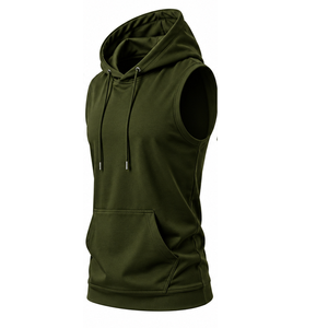 OEM Sleeveless Hoodie Manufacturer Custom <b>Hooded</b> Gym <b>Shirts</b> for Men - Product Image 1