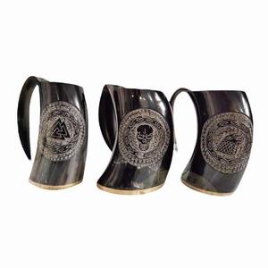 Tazas HORN Ligeras, Portátiles, Aptas para Alimentos, Ecológicas, para Cerveza, Artesanales, Reutilizables, Aptas para Lavavajillas - Product Image 6