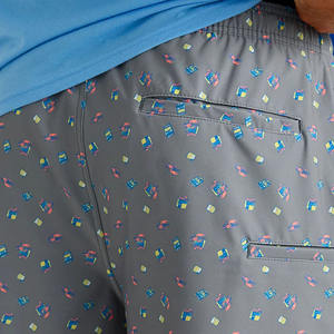 Dernier modèle de short de plage uni à impression numérique, logo personnalisé, taille élastique, décontracté, MOQ 10 pièces, antibactérien, extensible - Product Image 6