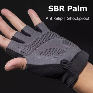 Gants de cyclisme mi-doigts pour hommes, antidérapants, absorbant les chocs, pour le VTT, la gym et les sports de plein air - Product Image 5