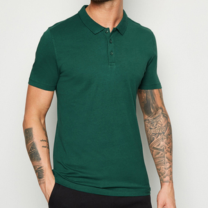 Polo de Algodón Blanco de Manga Corta para Hombre, Color Sólido, Estilo Casual, Corte Regular, Tejido Oxford, Diseño Antiarrugas - Product Image 6