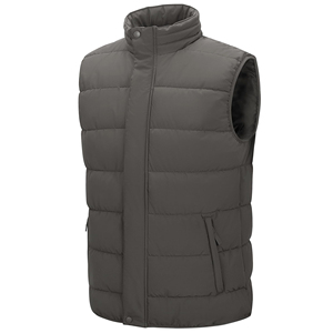 Chaleco Acolchado de Forro Polar con Cuello Alto Color Borgoña para Hombre, Marca GENERSA SPORTS, Cierre de Cremallera, Resistente al Viento, Secado Rápido, Transpirable, Informal, para Invierno - Product Image 5