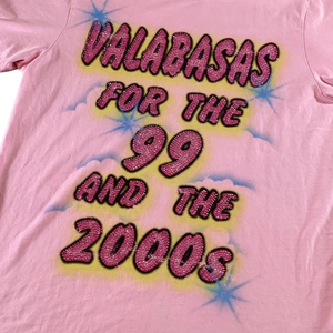 Valabasas For The 99 And The Men's <b>Pink</b> Glitter Print Short Sleeve T-Shirt O-Neck Regular Fit Casual Style - Product Image 6