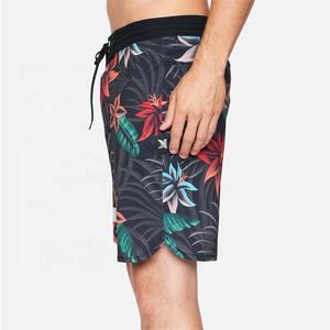 Shorts de Playa Casuales para Hombre, Estampado de Palmeras Tropicales, Rayas Blancas y Naranjas, Secado Rápido, Cintura Media con Cordón Ajustable - Product Image 6