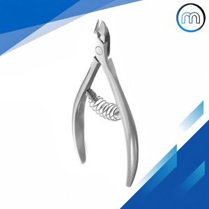 Surgical Grade Stainless Steel Nail Cuticle Nippers Spring Action Nail Arts Manicure Pliers Classic Style Ergonomic Nail Nippers - Product Image 1