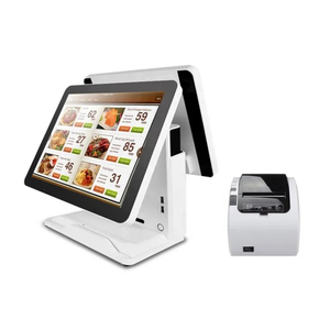 เครื่อง POS แบบจอคู่ ระบบ POS ออลอินวัน หน้าจอสัมผัส เครื่องบันทึกเงินสด คีออสก์ชำระเงินแบบตั้งโต๊ะ - Product Image 4