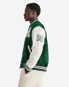 Veste universitaire personnalisée pour hommes, qualité supérieure, style baseball, manteau bomber décontracté, streetwear, vêtements OEM en gros - Product Image 2