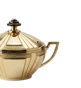 Sopera Artesanal con Acabado Dorado, Sopera para Salsas y Gravy de Primera Calidad, Hecha a Mano, Sopera Decorativa de Metal para el Hogar y Restaurantes - Product Image 6