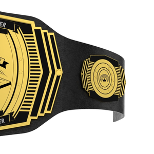 Cornhole Championship Belt Customizable <b>Banners</b> Gold and Black High-Quality Sports Title Belts - Product Image 4