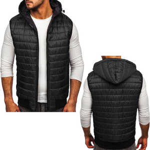 Chaleco Acolchado sin Mangas con Capucha, Impermeable, para Hombre, de Invierno, en Oferta, Productos de Calidad - Product Image 2