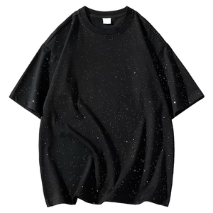Nouveau T-shirt Noir Scintillant pour Homme 2026 – Tendance Streetwear Décontracté à Manches Courtes, Respirant et Mode pour le Quotidien - Product Image 2
