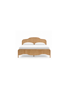 Base de Cama Moderna de Madera Maciza, Diseño Premium con Plataforma, Acabado Natural, Muebles de Dormitorio para Casa, Hotel, Apartamento - Product Image 1