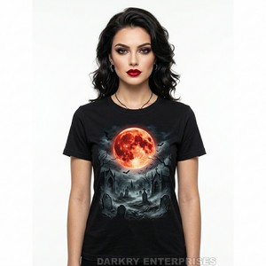 Fabricante de Camisetas Personalizadas para Mujer, Camiseta con Gráfico RIP Tombstone Roses, 100% Algodón, Gris Jaspeado, Tops para Mujer, Arte Funerario, Fábrica OEM - Product Image 4