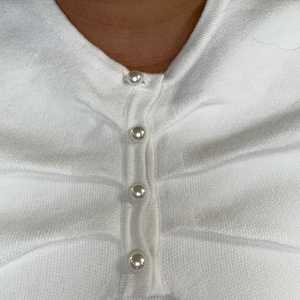 Ensemble 3 pièces en tricot pour femmes Jack and Jill, jupe élégante blanche avec haut cape, tenue formelle pour événements religieux, vêtements de boutique à la mode - Product Image 2
