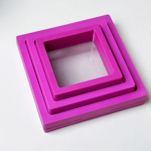 Boîte de présentation en plastique transparent carrée de style tendance, boîte de suspension en <span class=keywords><strong>film</strong></span> PE pour le rangement de bijoux, pour bagues, colliers, boucles d'oreilles - Product Image 3