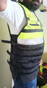 Uniforme de sécurité pour hommes, veste de sécurité mécanique haute visibilité, vêtements de travail personnalisés, vêtements de sécurité réfléchissants durables, veste - Product Image 3