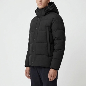 Custom Logo Men's Winter Puffer Jacket Stand Collar Quilted <b>Padded</b> Outerwear <b>Waterproof</b> Windproof Casual Outdoor <b>Coat</b> - Product Image 4
