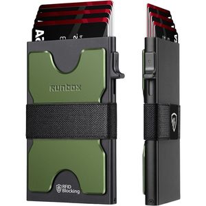 Cartera Delgada para Hombre con Bloqueo RFID y Función Pop-Up para Tarjetas de Visita, Diseño Delgado y Carcasa Metálica - Product Image 1