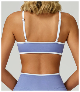 2026 <b>Seamless</b> Workout Sets Women 5 Piece Color Block Yoga Outfits Contrast <b>Shorts</b> Leggings and Top Matching <b>Gym</b> Athletic Set - Product Image 3