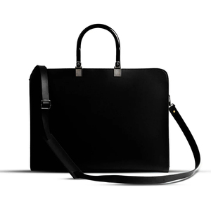 Sacoche élégante vintage en cuir véritable pour ordinateur portable, sacoche souple marron, design messager pour bureau, voyages, hommes et femmes - Product Image 6