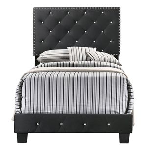 Elegante Letto Singolo Nero per Ogni Spazio, Perfetto per Bambini - Product Image 2