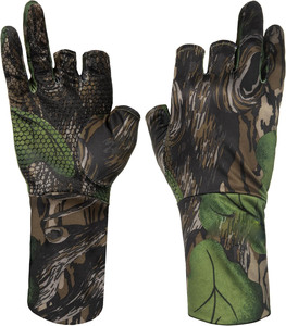 Camouflage Hunting Gloves for <b>Men</b> - Fingerless - Lightweight Glove - Product Image 1